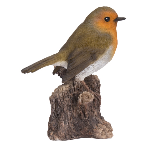 HI-LINE GIFT LTD  Motion Activated Singing Robin On Stump
