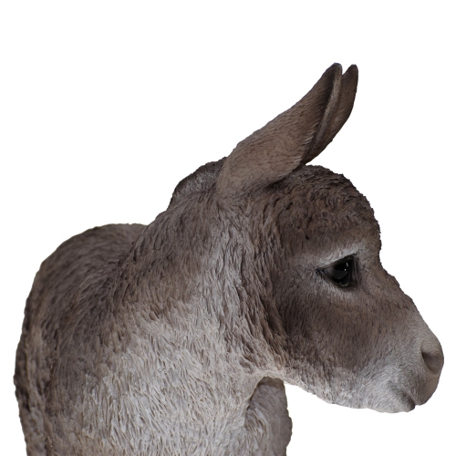 Hi-Line Gift Ltd Standing Donkey Looking Left Garden Statue