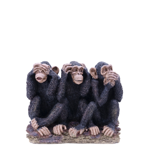 HI-LINE GIFT LTD  See/hear/speak No Evil Monkey Family - Hi-Line Exclusive