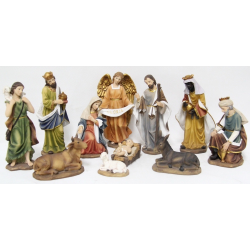 Hi-Line Gift Ltd 11 Pc Nativity Set - 8 Inch H