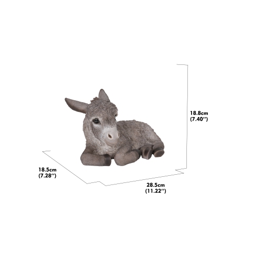 Hi-Line Gift Ltd Medium Donkey Foal Lying Down