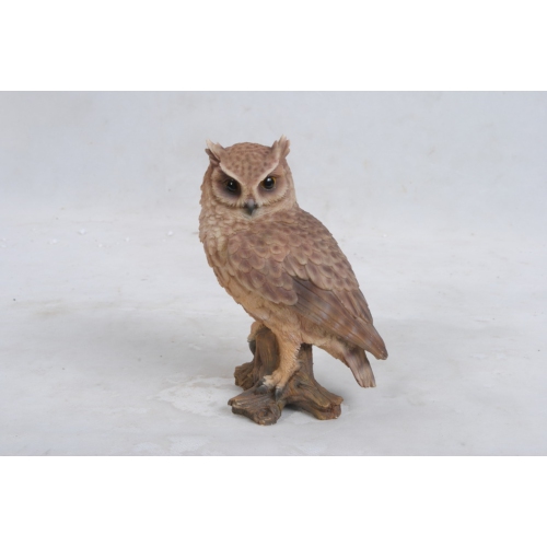 Hi-Line Gift Ltd Small Screech Owl On Stump