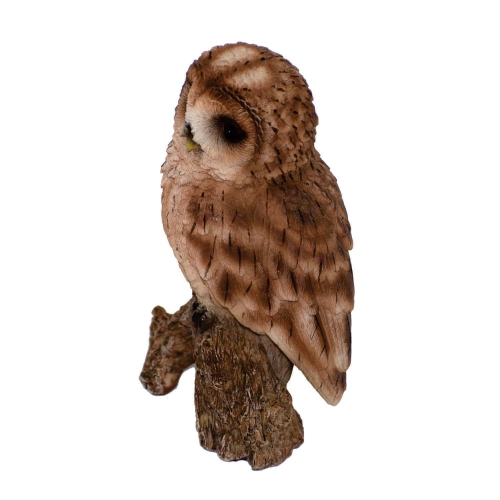 Hi-Line Gift Ltd Small Tawny Owl On Stump