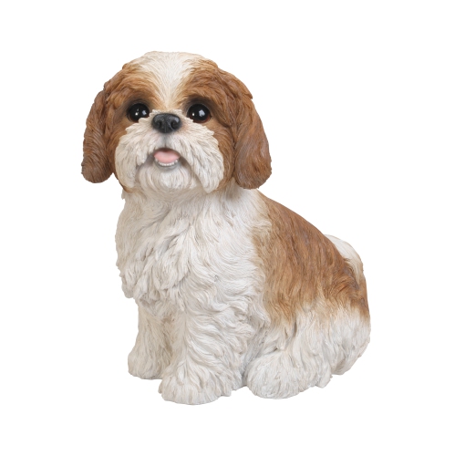 HI-LINE GIFT LTD  Brown & Shih Tzu Sitting In White