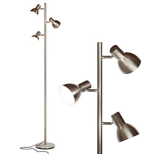 Ethan LED Floor Lamp - Nickel