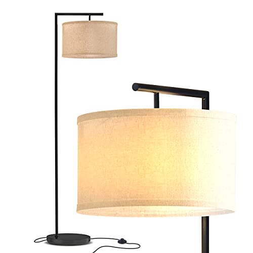 BRIGHTECH  Montage Modern - Floor Lamp for Living Room Lighting - Bedroom & Nursery Standing Accent Lamp - Mid Century, 5' Tall Pole Light Overhangs