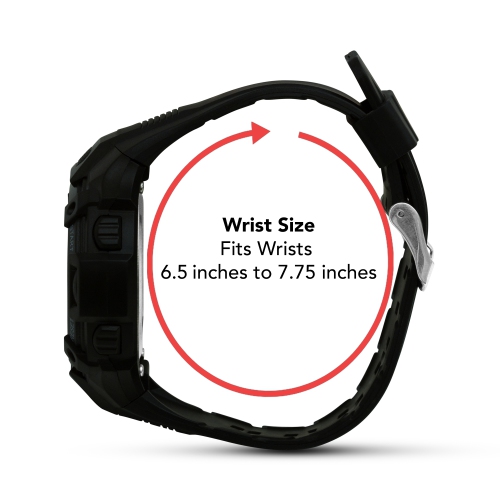 Mens Digital Sports Watch, 44mm Large Face Digital Chronograph, Resin Strap, Military Time 12H/24H, Light Up, Alarm, Stopwatch, Water Resistant