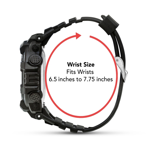 Mens Digital Sports Watch, 48mm Large Face Digital Chronograph, Resin Strap, Military Time 12H/24H, Light Up, Alarm, Stopwatch, Water Resistant