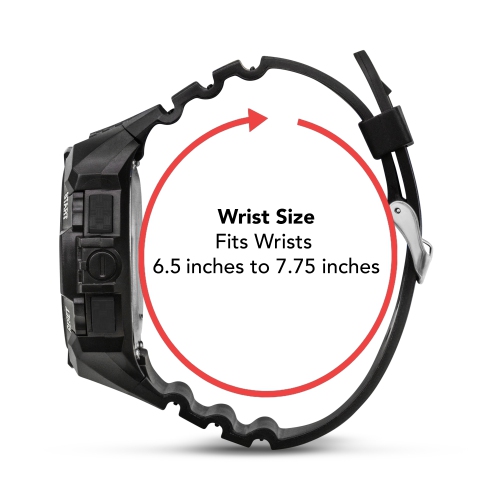 Mens Digital Sports Watch, 50mm Large Face Digital Chronograph, Resin Strap, Military Time 12H/24H, Light Up, Alarm, Stopwatch, Water Resistant