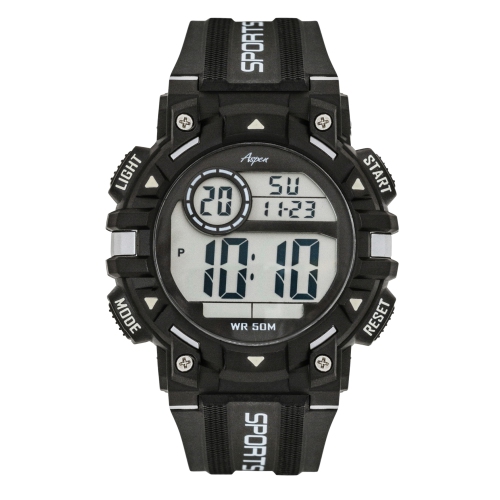 Mens Digital Sports Watch, 51mm Large Face Digital Chronograph, Resin