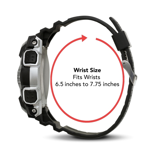 Mens Digital Sports Watch, 45mm Large Face Digital Chronograph, Resin Strap, Military Time 12H/24H, Light Up, Alarm, Stopwatch, Water Resistant