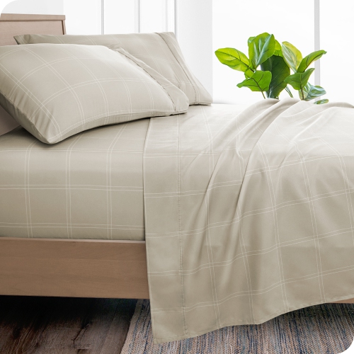 Bare Home Sheet Set - Premium 1800 Ultra-Soft Microfiber - Double Brushed - Hypoallergenic - Wrinkle Resistant