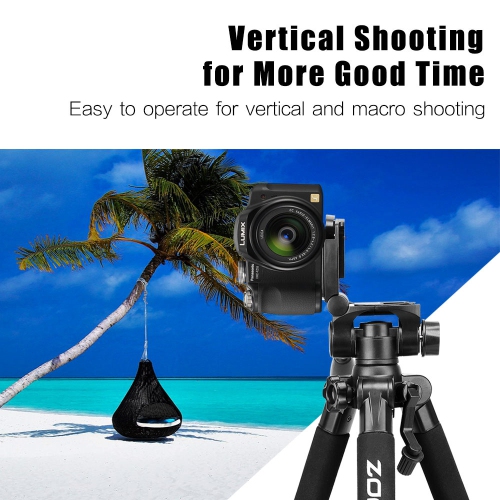 Camera Tripod Stand 55 Inch with Universal Phone Holder Carry Bag Aluminium Frame - axGear