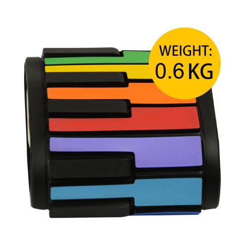 Clavier Piano Rainbow Piano Clavier Roll Up Piano 49 Touches Flexible Coloré Pliable Silicone Toddler - axGear