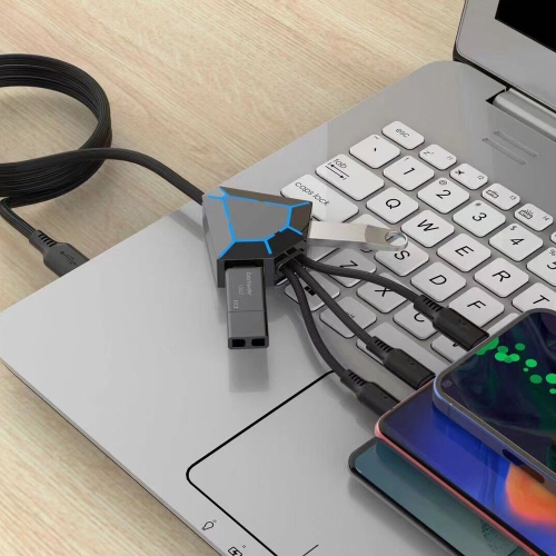 5in1 USB Hub Multifunctional USB Expansion Data Link Fast Charge 2.4A - axGear