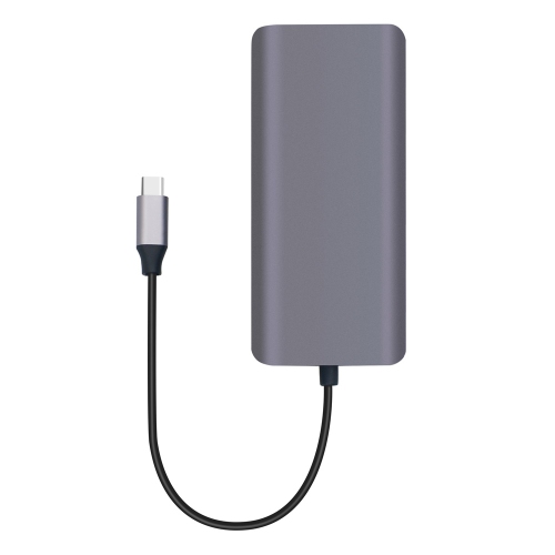 USB C Hub 8-in-1 VGA Gigabite RJ45 SD/TF USB HUB AUDIO HDMI PD Multiport - axGear