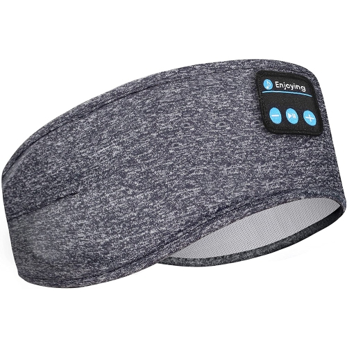 Haut-Parleur Casque Bluetooth Sport Bandeau Sans Fil avec Haut-Parleurs Stéréo HD Ultra-Mince - axGear
