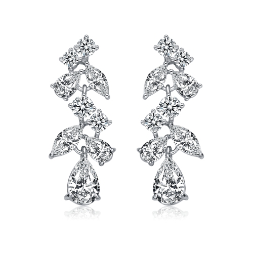 Rozzato Sterling Silver Cubic Zirconia Accent Dangle Earrings