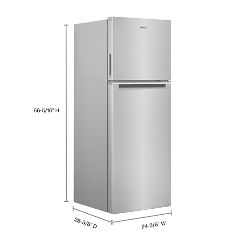Whirlpool 25" 12.9 Cu. Ft. Top Freezer Refrigerator - Stainless Steel