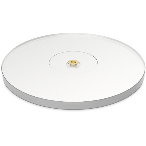 Fluance High Density Frosted Acrylic Platter and 760 Gram Record Weight