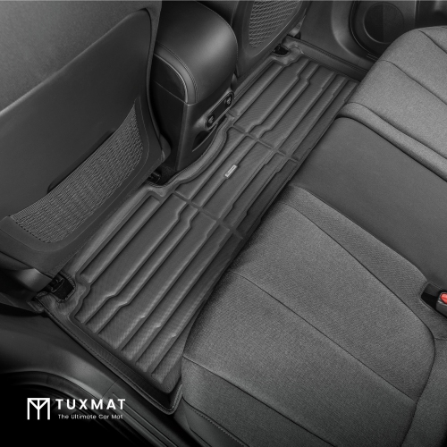 TuxMat - For Hyundai Ioniq 5 2022-2024 Models - Custom Car Mats - Maximum Coverage, All Weather, Laser Measured - This Full Set Includes 1st and 2nd