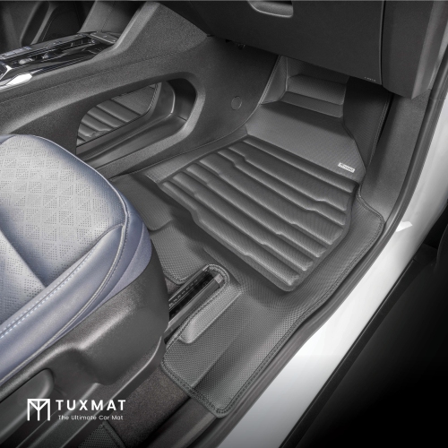 TuxMat - For Chevrolet Bolt EUV 2022-2023 Models - Custom Car Mats - Maximum Coverage, All Weather, Laser Measured - This Full Set Includes 1st and