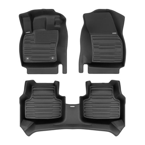 Image 1 of 10.. TuxMat - For Volkswagen Taos AWD 2022-2026 Models - Custom Car Mats - Maximum Coverage, All Weather, Laser Measured - This Full Set Includes 1st and