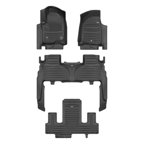 Image 1 de 10.. TuxMat - For Cadillac Escalade 7-Seater 2021-2026 Models - Custom Car Mats - Maximum Coverage, All Weather, Laser Measured - This Full Set Includes
