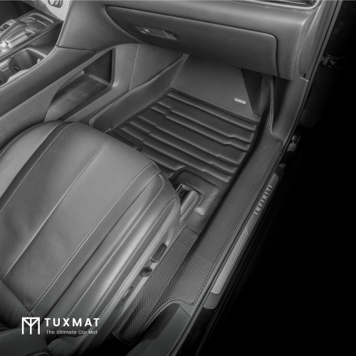 Tuxmat - pour les modèles Infiniti QX60 7 places 2022-2025 - Tapis de voiture personnalisé - Couverture maximale, toutes saisons, mesure laser - cet