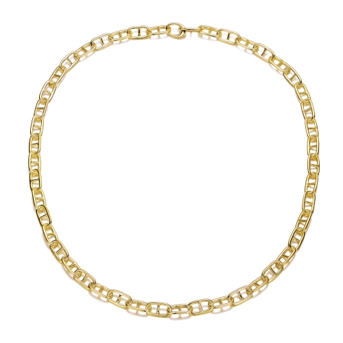 ROZZATO  14K Plated Chain Necklace In Gold
