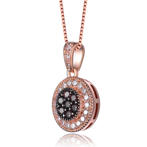 Rozzato Sterling Silver Black Cubic Zirconia Roaring Pendant