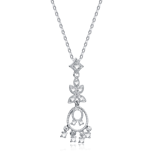 Image 1 de 2.. Pendentif en argent sterling avec zircon cubique blanc