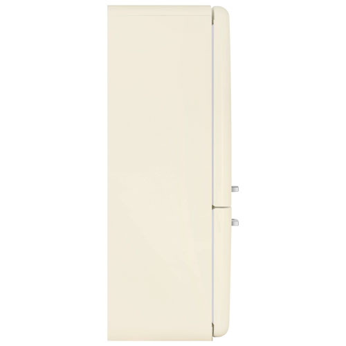 Smeg 50's Style 28" 18 Cu. Ft. Bottom Freezer Refrigerator with Ice Dispenser - Cream