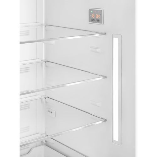 Smeg 50's Style 28" 18 Cu. Ft. Bottom Freezer Refrigerator with Ice Dispenser (FAB38URPB) - Pastel Blue