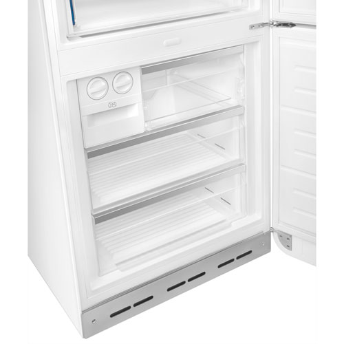 Smeg 50's Style 28" 18 Cu. Ft. Bottom Freezer Refrigerator with Ice Dispenser - White