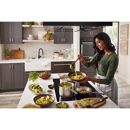 Surface de cuisson à induction à 5 éléments de 30 po de KitchenAid - Noir