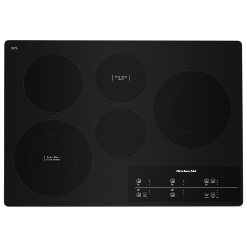 Surface de cuisson électrique 5 éléments 30 po de KitchenAid - Acier inoxydable