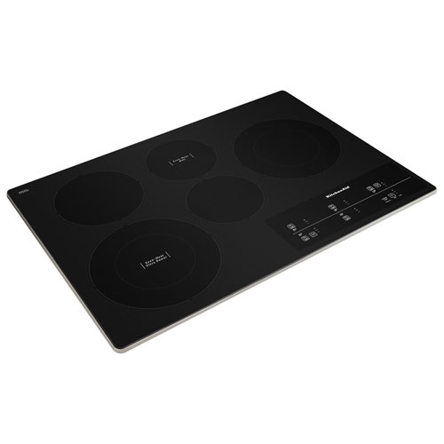 Surface de cuisson électrique 5 éléments 30 po de KitchenAid - Acier inoxydable