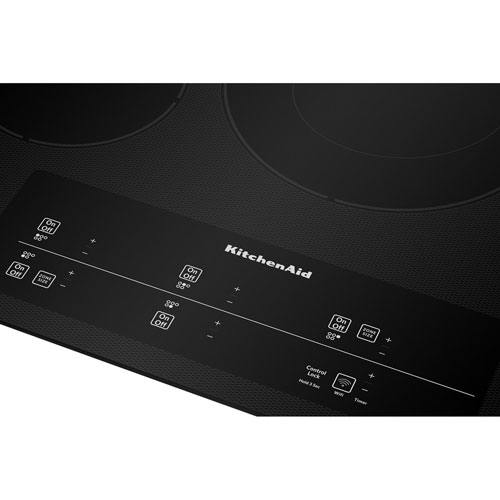 Surface de cuisson électrique de 30 po à 5 éléments de KitchenAid - Noir