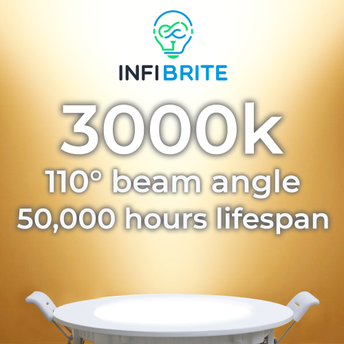 6 In. 3000K Warm White 12W 1050LM Ultra-Thin Integrated LED Light Kit, Flush Mount, Dimmable, Wet Rated