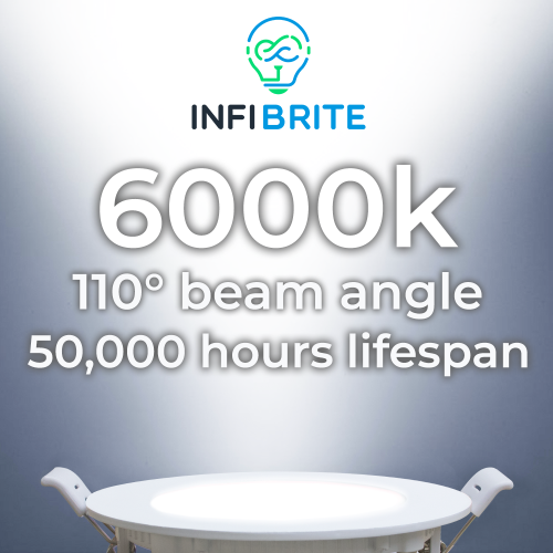 6 In. 6000K Clear White 12W 1050LM Ultra-Thin Integrated LED Light Kit, Flush Mount, Dimmable, Wet Rated