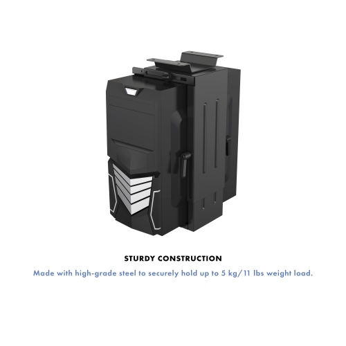 SHOPPINGALL Adjustable Under Desk CPU Mount Computer Tower Holder- SA-CH02