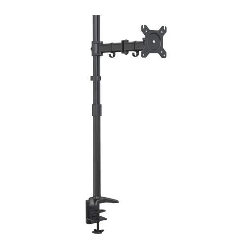 SHOPPINGALL  Fully Adjustable Single Monitor Standing Mount Extra Tall 31.5" Pole for One Display Up to 32" - Sa-D280 (Black)