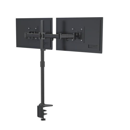 SHOPPINGALL Fully Adjustable Dual Monitor Standing Mount Extra Tall 31.5" Pole for Two Displays up to 32" - SA-D290