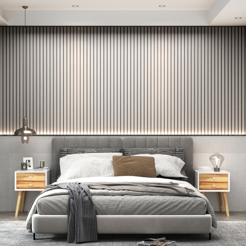 Table de chevet en bois avec 2 tiroirs de rangement Table d’appoint pour chambre et salon de TopBuy