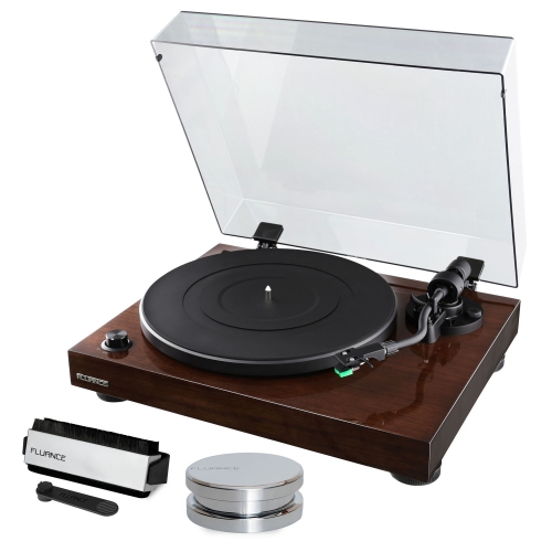 Fluance RT81 Elite Vinyl Turntable Record Player, Audio Technica Cartridge with Record Weight and Vinyl Cleaning Kit
