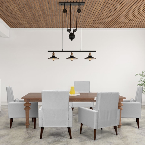 Topbuy 2-in-1 Upholstered Rocking Chair with Wood Leg & Pillow Relax Sofa Chair Light Grey/Beige/Dark Gray