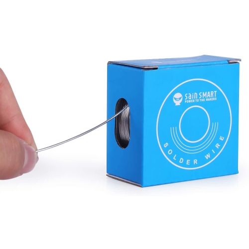 SainSmart 1mm Solder Wire 63/37 Tin/Lead Sn63Pb37 with Flux Rosin Core for Electrical Soldering