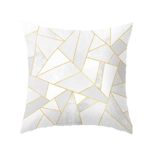 18" Square Pillow Case Waist Throw Cushion Cover Sofa Office Home Decor- White