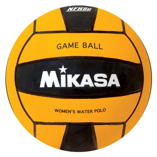Mikasa W5509 Ballon de Water-Polo - Balle de Compétition Approuvée par NFHS Pour Femmes, Jaune/Noir Taille 4